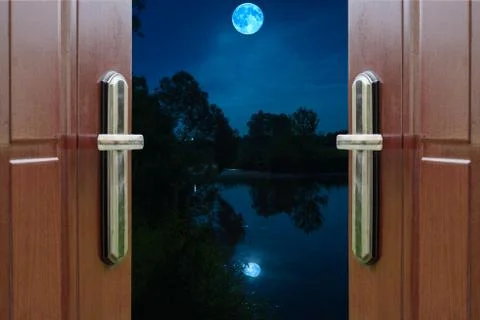 Open door quarter Foto stock