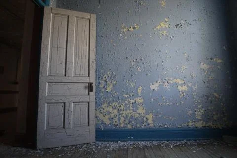 Open door to a room Stock Photos