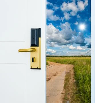 Open door to the sky Foto stock