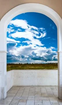 Open door to the sky Foto stock