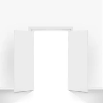 Open doors Stock Illustration