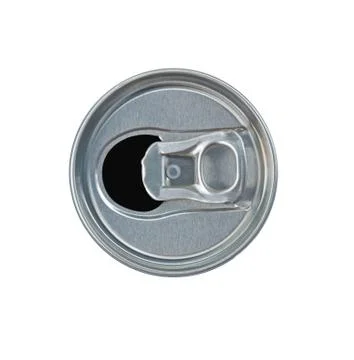 Open drink can topview isolate with clipping path Stock Photos