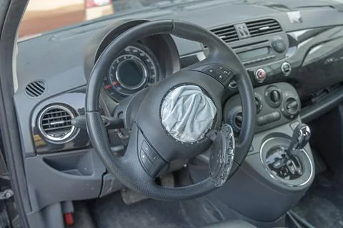 Open Driver Airbag Stock Photos