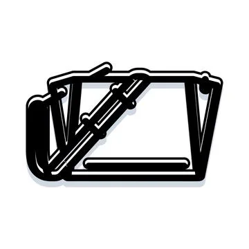 Open dumpster container for waste management concept Illustrazione stock