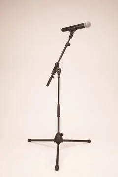 Open dynamic microphone Stock Photos