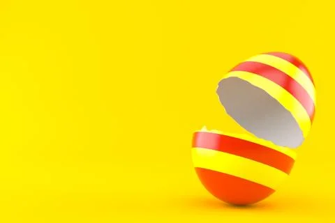 Open easter egg Stock Illustration