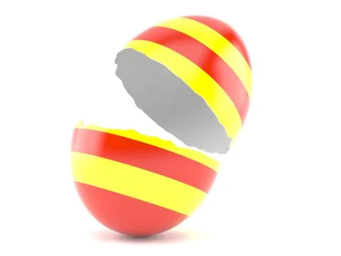 Open easter egg Stock Illustration