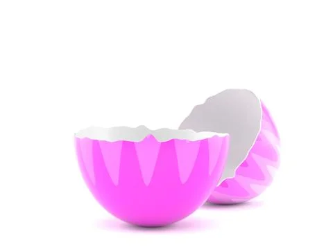 Open easter egg Stock Illustration