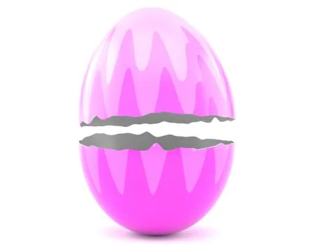 Open easter egg Stock Illustration