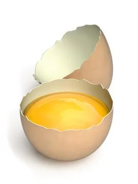 Open egg Stock Illustration
