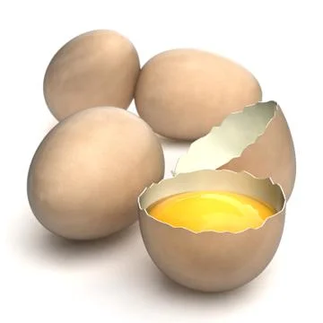 Open egg Stock Illustration