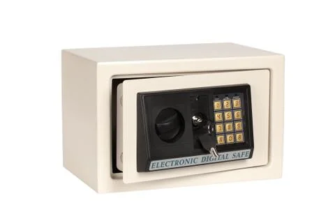 Open electronic safe Stock Photos