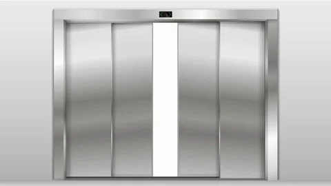 Open the elevator doors Stock Footage 76842546