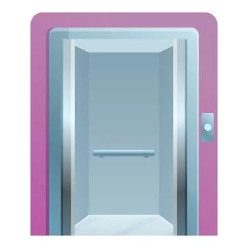 Open elevator icon, cartoon style イラスト素材