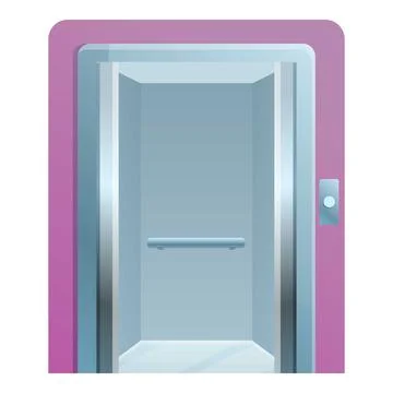 Open elevator icon, cartoon style イラスト素材