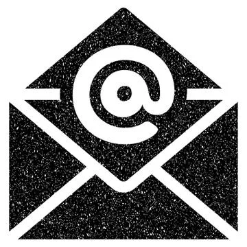 Open Email Grainy Texture Icon Stockillustratie