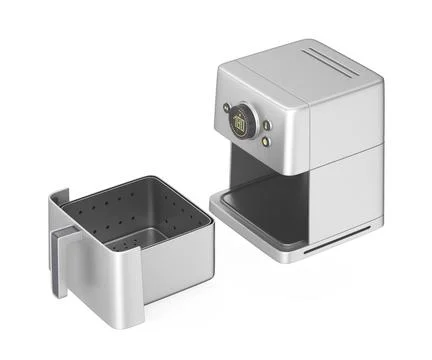 Open empty air fryer Stock Illustration