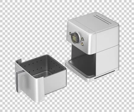 Open empty air fryer Stock Illustration