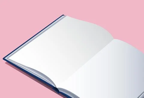 The open empty book vector background Stock Illustration