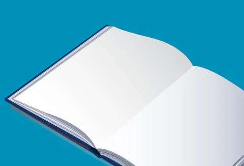 The open empty book vector background Stock Illustration