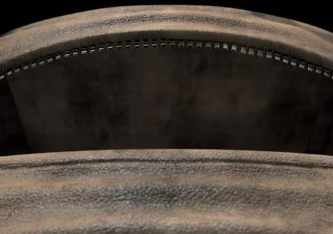 Open Empty Brown Duffel Bag Stock Illustration