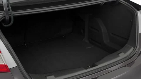 Open empty car trunk close up Technology 2017 Chevrolet Cruze LT Automatic Stock Footage 159913067