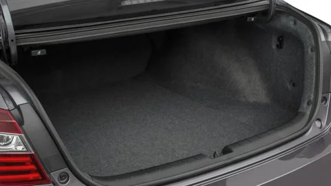 Open empty car trunk close up Santorini Black 2017 Honda Accord EX Stock Footage 159913502