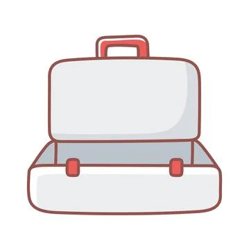 Open empty case Stock Illustration