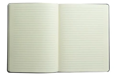 Open empty diary isolated on white Stock Photos