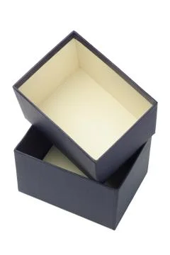 Open empty gift box Stock Photos
