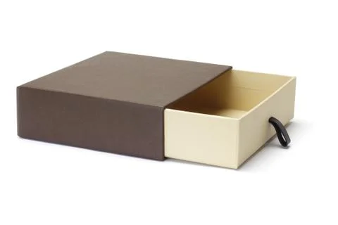 Open empty gift box Stock Photos