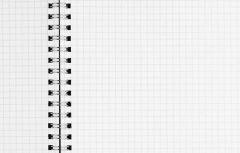 Open empty graph journal background symbolizing data architecture, precise ca Stock Photos