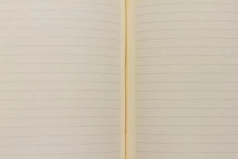 Open empty notebook with lined pages Stock Photos