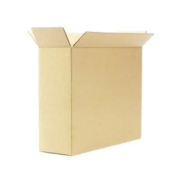 Open empty paper box Stock Photos