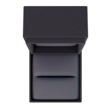 Open Empty Ring Box Isolated 스톡 일러스트