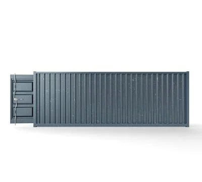 Open Empty Shipping Container Stock Illustration