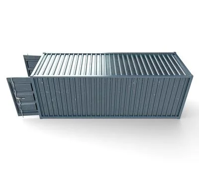 Open Empty Shipping Container Illustrazione stock