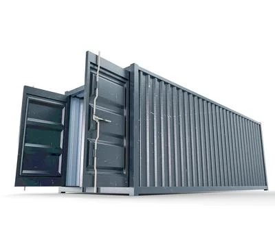 Open Empty Shipping Container 스톡 일러스트