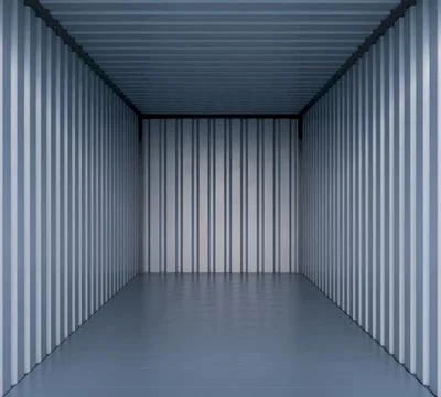Open Empty Shipping Container Stock Illustration