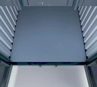 Open Empty Shipping Container Stock Illustration