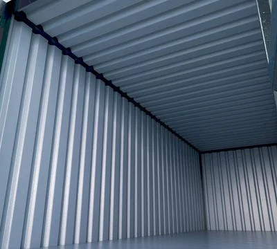 Open Empty Shipping Container Stock Illustration