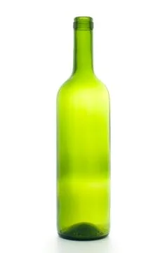 Open empty wine bottle Stock Photos