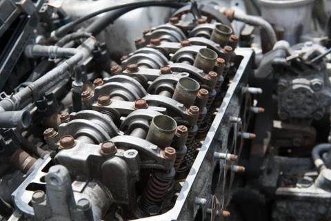 Open engine block` Stockfoto's