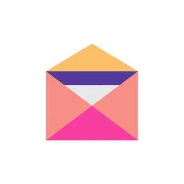 Open envelope and paper document in envelope Stock Illustration