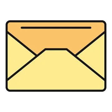 Open envelope delivering new message email correspondence Stock Illustration