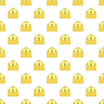 Open envelope with exclamation mark pattern 스톡 일러스트