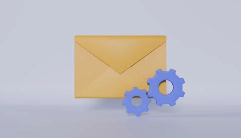 Open envelope icon, blank paper symbol for email message Stock Illustration
