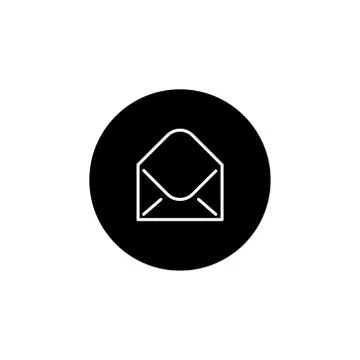 Open envelope icon Stock Illustration