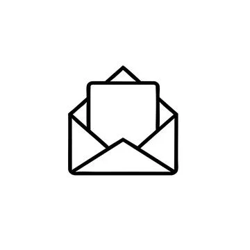 Open Envelope Icon Stock Illustration