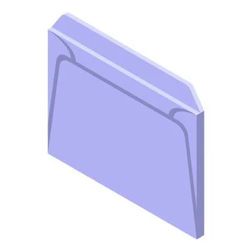 Open envelope icon, isometric style Stock Illustration